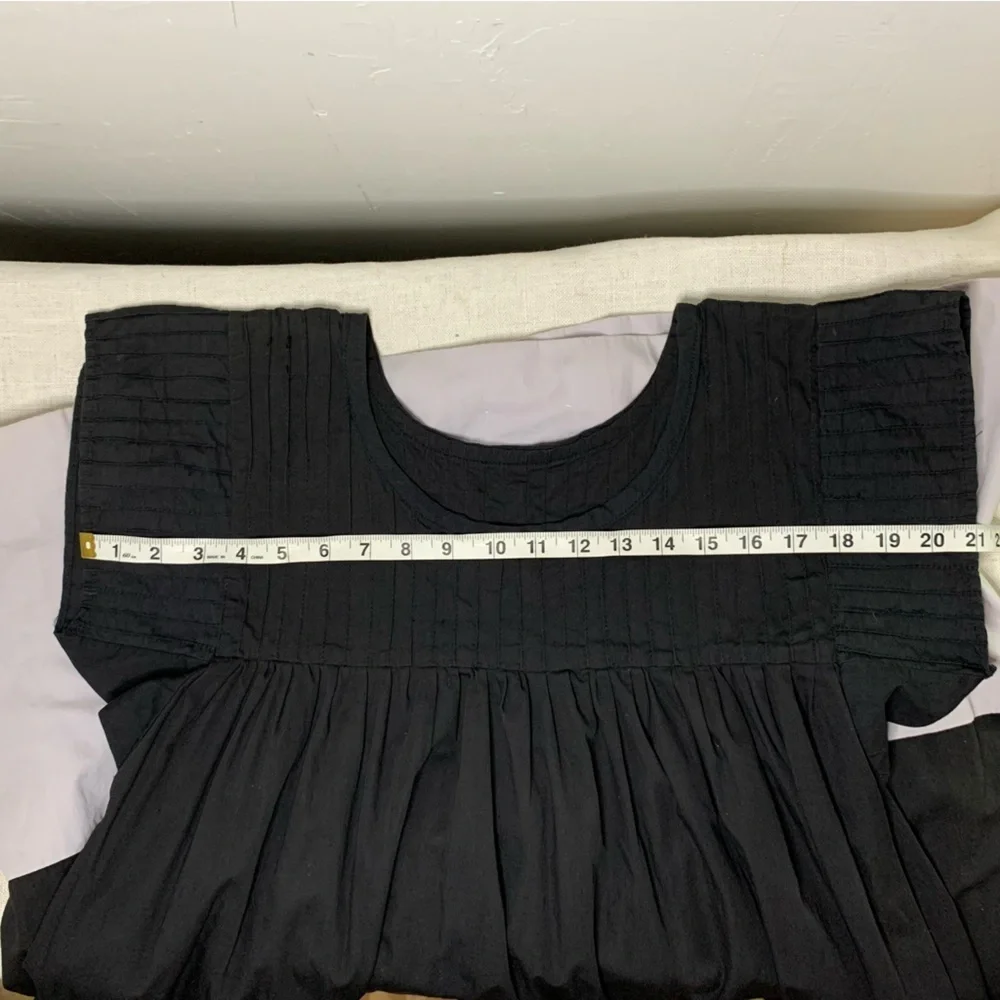 Vintage Handmade Pleated Floral House Dress/ Muumuu​ - Picture 10 of 14